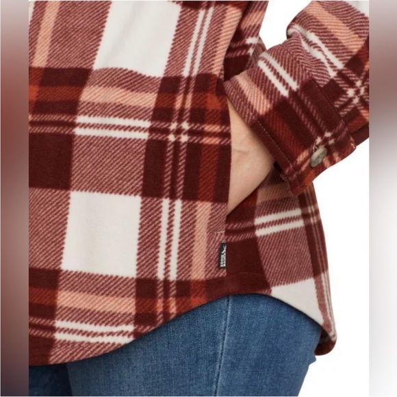 Eddie Bauer Ladies' Microfleece Button-Up Shirt - Picture 4 of 5